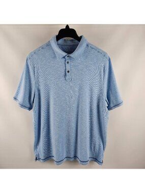 Nat Nast Dress Shirt Mens XXL Blue Luxury S/S Original Polo